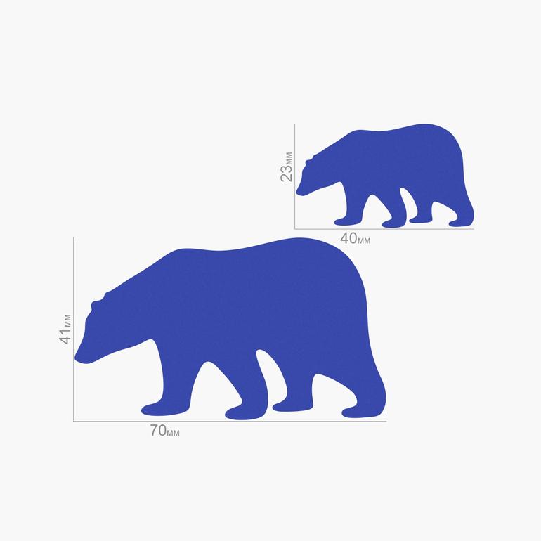 Форма и размеры набора каттеров Kit «Медведица»